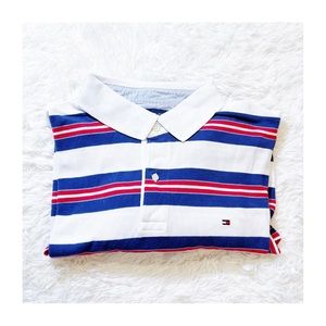 Tommy Hilfiger Striped Polo Button Down XXL